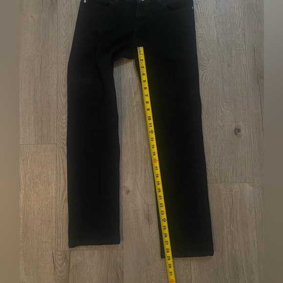 Black Straight Leg Guess Jeans with Rhinestone Pockets, size 31 - Picture 7 of 9